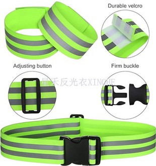 हाथ, कलाई, टखने, पैर, दौड़ने, साइकलिंग, वॉकिंग मैराथन के लिए सुरक्षा चिंतनशील पट्टा पीटी बेल्ट चिंतनशील कमर बेल्ट